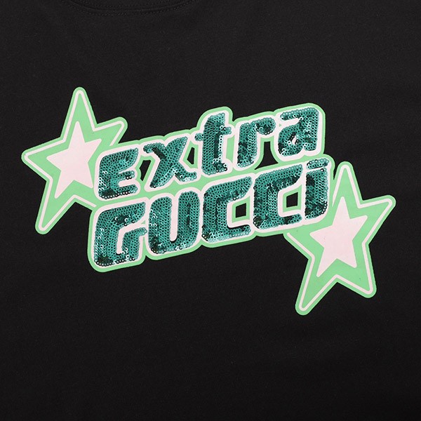 完売必至 グッチ ロゴ コットンジャージー Tシャツ 偽物 776596XJGDH
